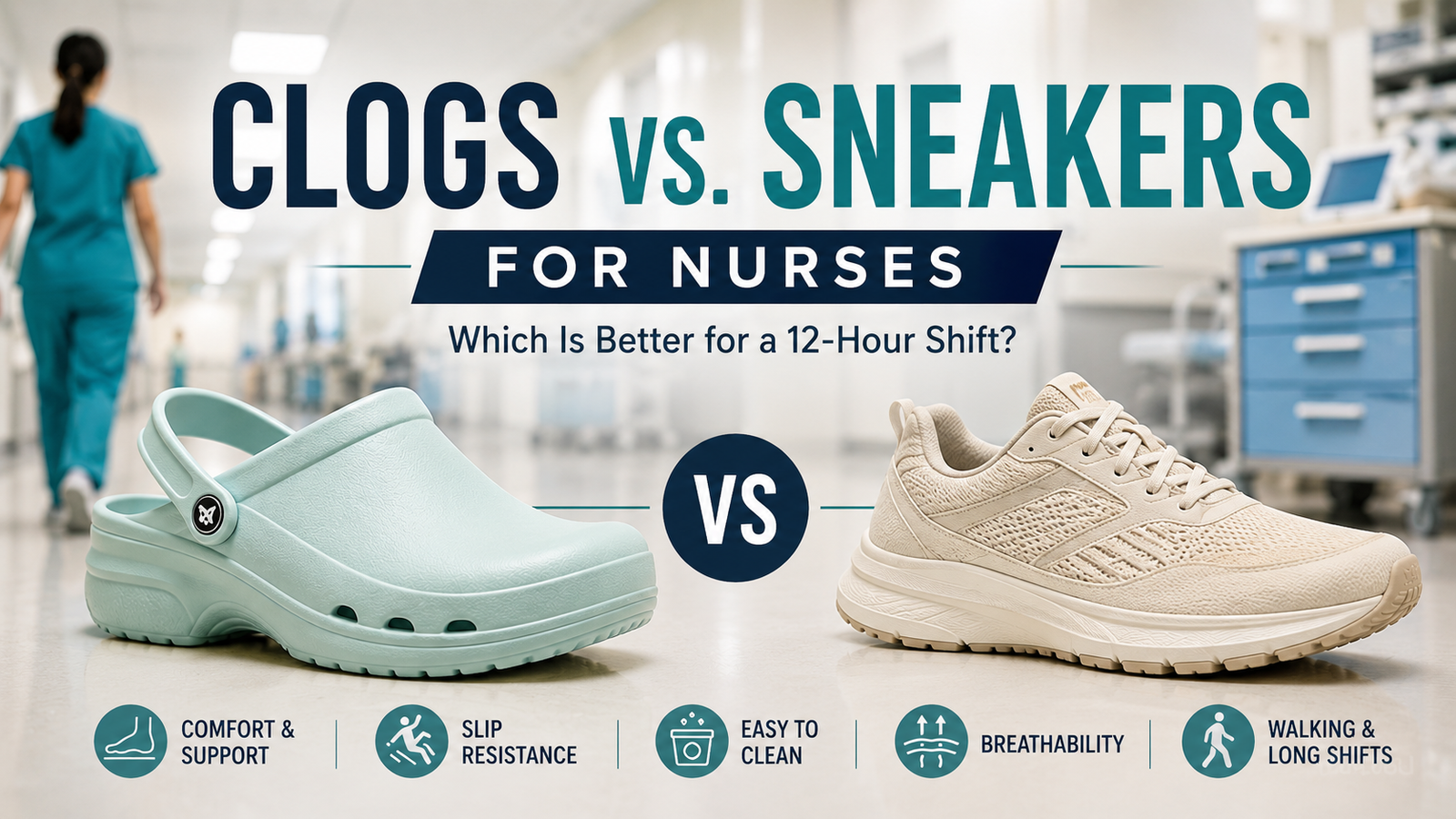 Clogs vs. Sneakers for Nurses: Which Is Better for a 12-Hour Shift?