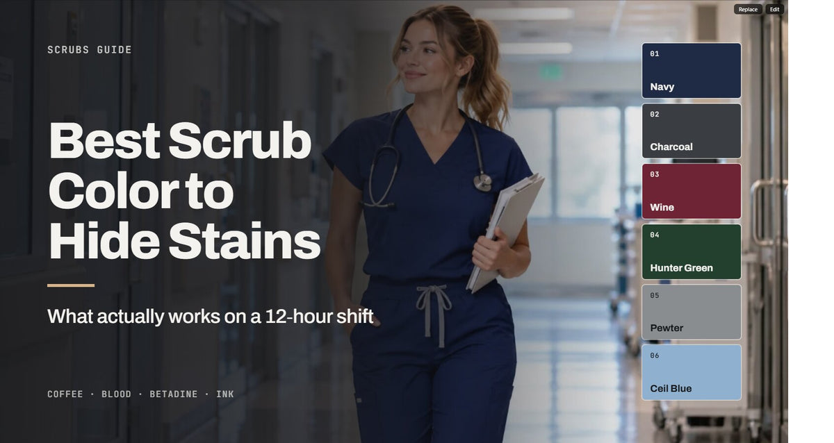 Best Scrub Color to Hide Stains 