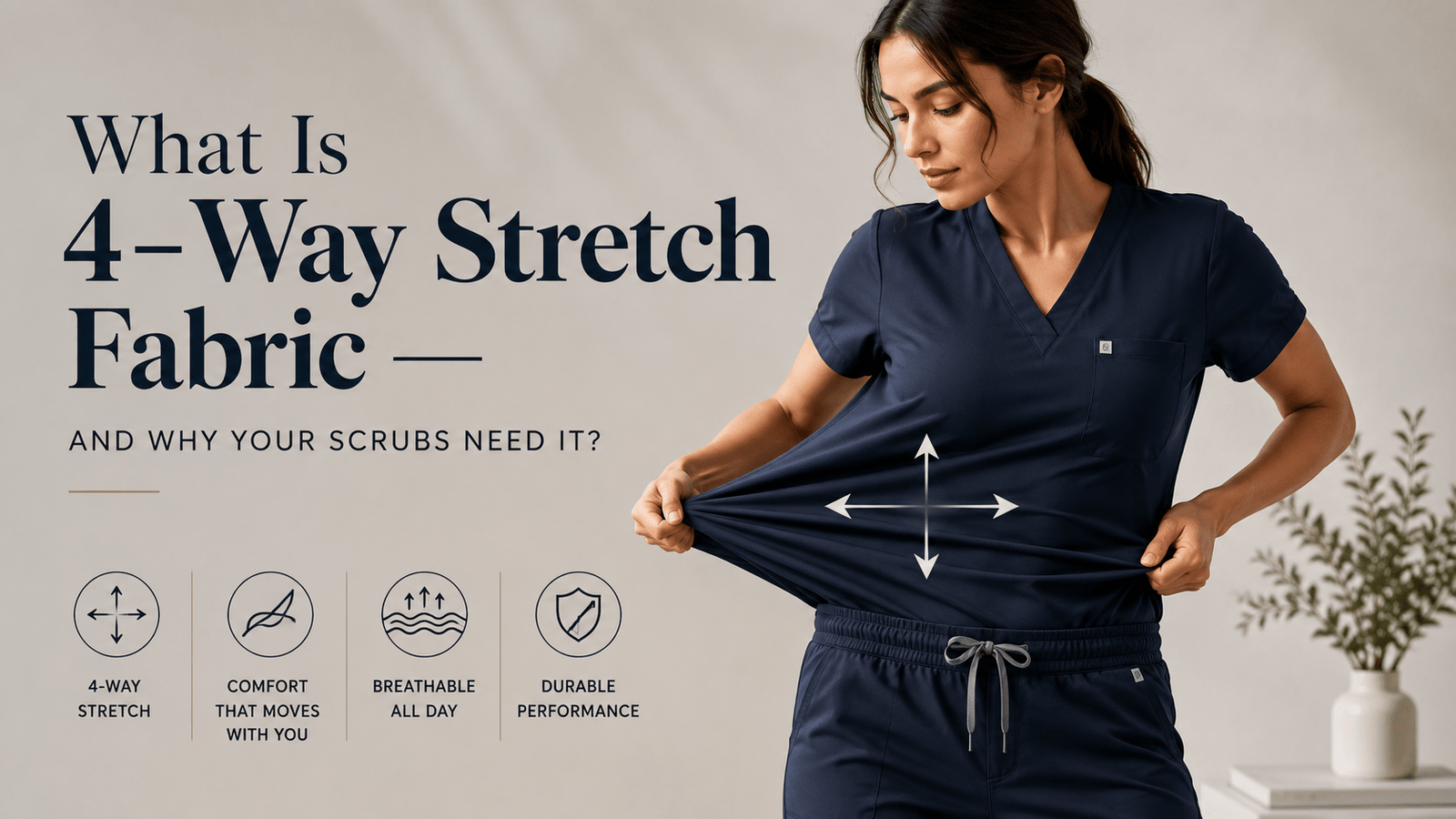 What Is 4-Way Stretch Fabric — and Why Your Scrubs Need It? - Long Shift Scrubs