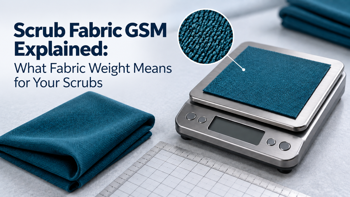 Scrub Fabric GSM Explained: What Fabric Weight Means for Your Scrubs