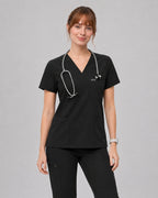 Women's Classic V-Neck Scrub Set - CloudFlex Drawstring Jogger, 12 Pockets - Long Shift Scrubs