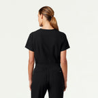 Vela Essential 1-Pocket Scrub Top - Black - LSScrubs