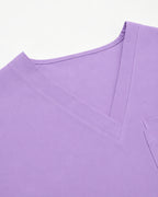 Women's Classic V-Neck Scrub Set - CloudFlex Drawstring Jogger, 12 Pockets - Long Shift Scrubs