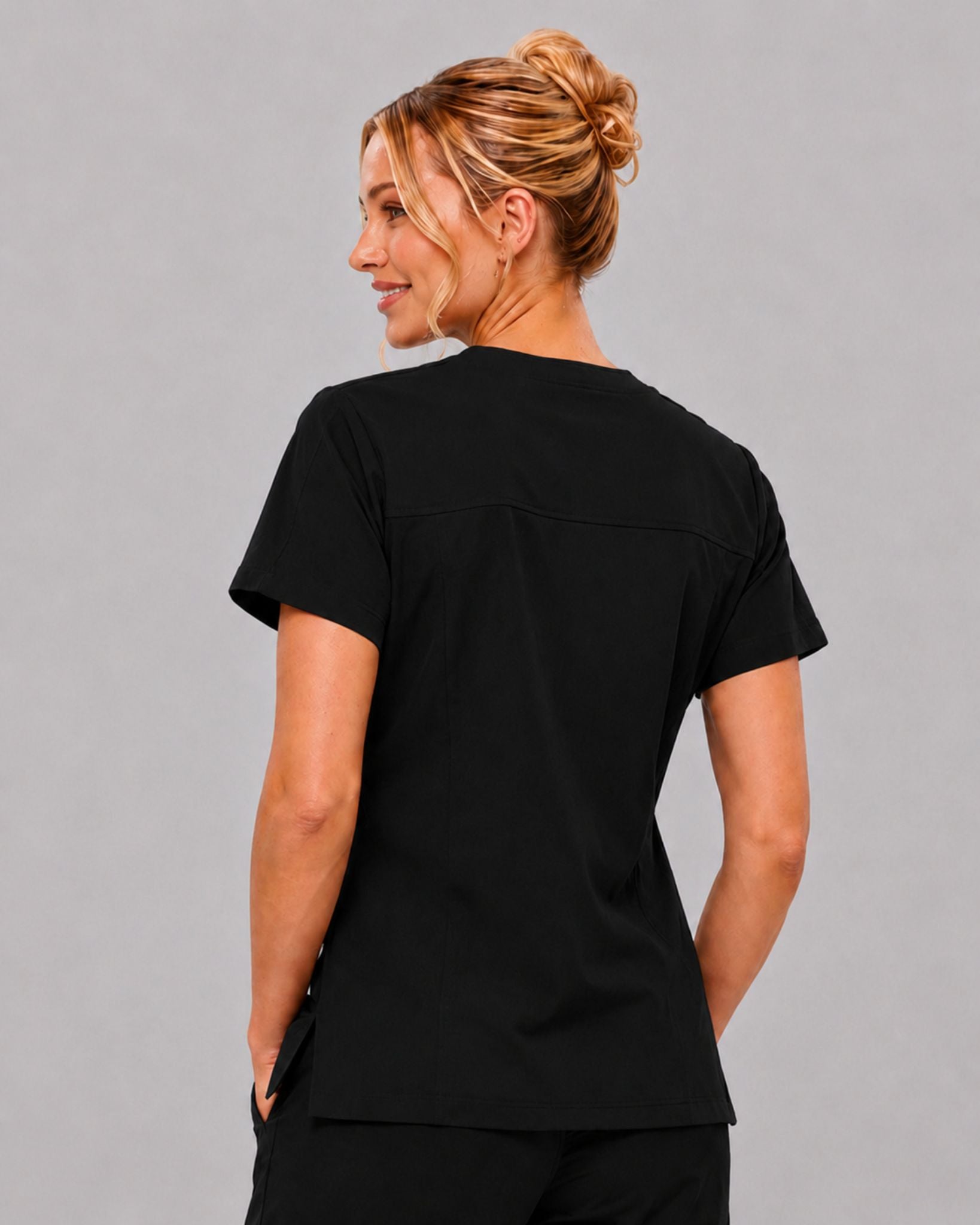Women's Scrub Set - V-Neck Top & Jogger Pant Lightweight Soft Fabric