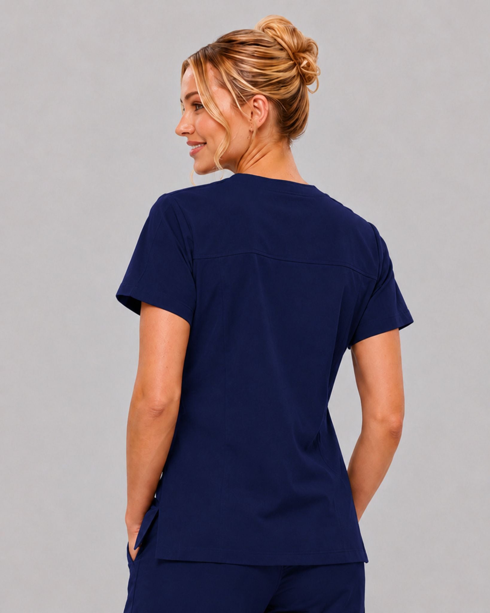 Women's Scrub Set - V-Neck Top & Jogger Pant Lightweight Soft Fabric