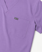 Women's Scrub Set - V-Neck Top & Jogger Pant Lightweight Soft Fabric - Long Shift Scrubs