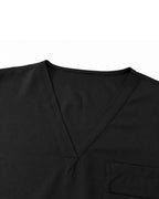 Men's Scrub Set - V-Neck Top & Cargo Straight Leg Pant Lightweight Soft Fabric