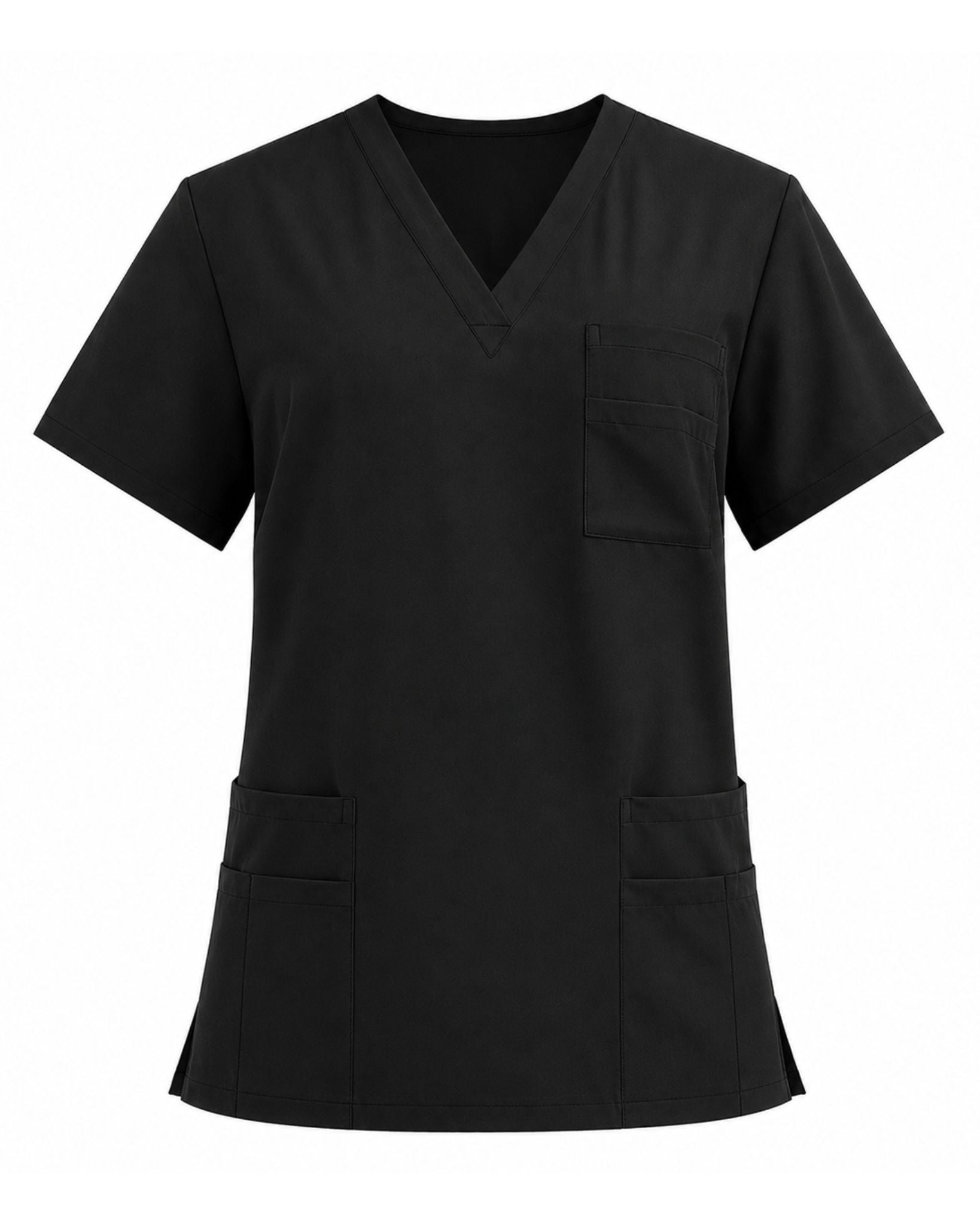 Men's Scrub Set - V-Neck Top & Cargo Straight Leg Pant Lightweight Soft Fabric