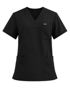 Women's Scrub Set - V-Neck Top & Cargo Straight Leg Pant Lightweight Soft Fabric - LSScrubs