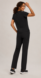Women's Scrubs Set - V-Neck Top & Cargo Pants with 12 Pockets