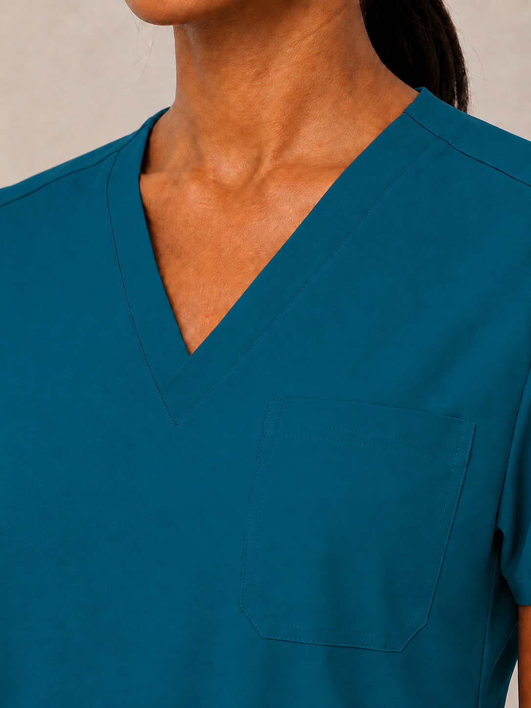 Women's Scrubs Set - V-Neck Top & Cargo Pants with 12 Pockets