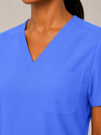 Women's Scrubs Set - V-Neck Top & Cargo Pants with 12 Pockets
