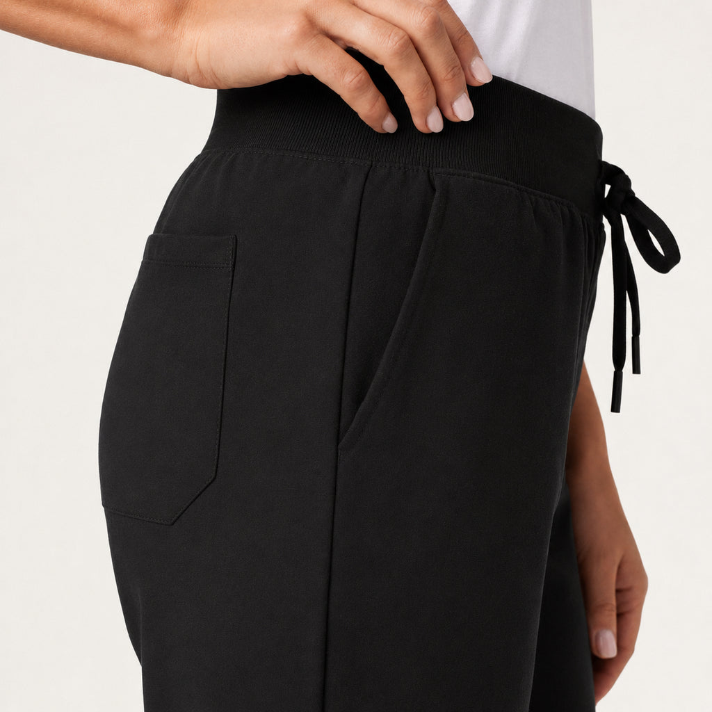 Dura Essential Knit-Waist Scrub Pant - Black