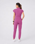 Women's Scrub Jumpsuit – CloudFlex™ Stretch, 9 Pockets, Zip Front & Jogger Cuffs