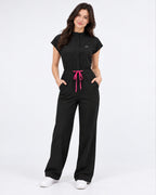 Wide Leg Scrub Jumpsuit