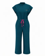 Wide Leg Scrub Jumpsuit