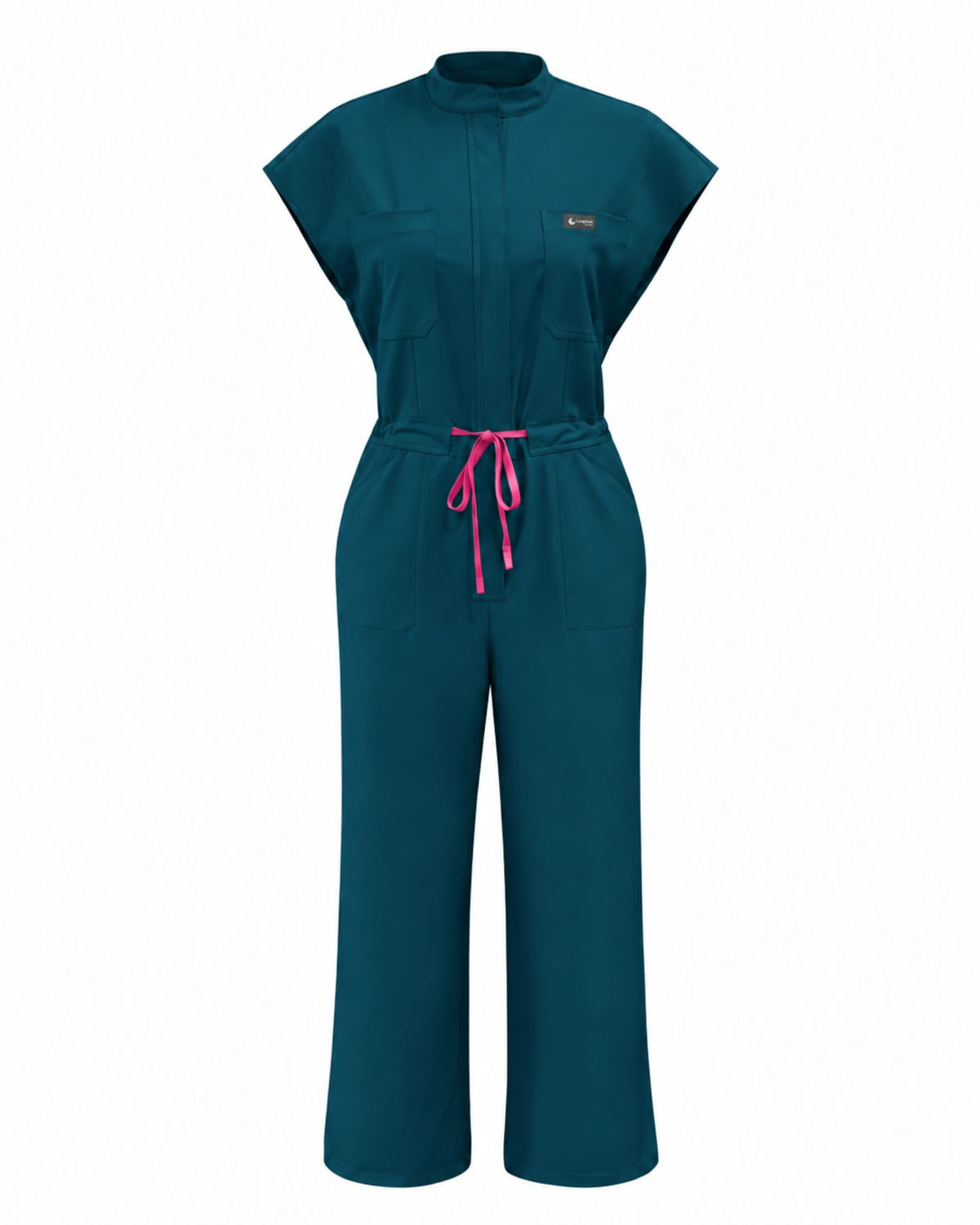 Wide Leg Scrub Jumpsuit