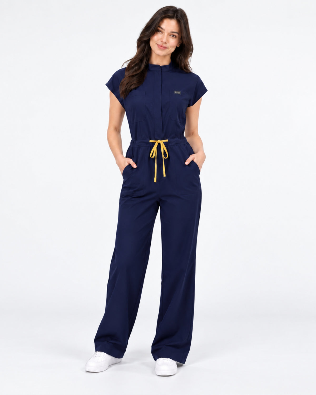 Wide Leg Scrub Jumpsuit