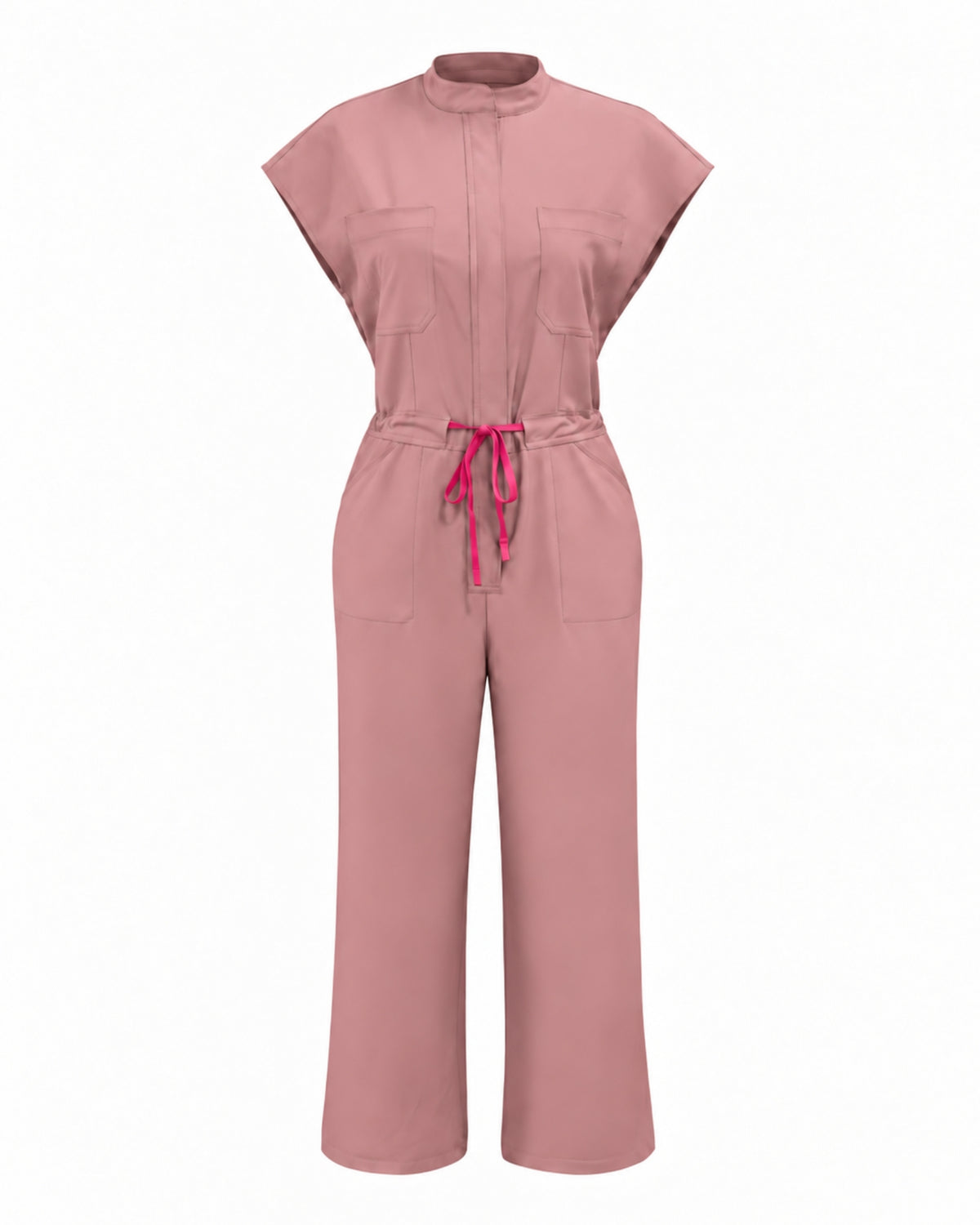 Wide Leg Scrub Jumpsuit