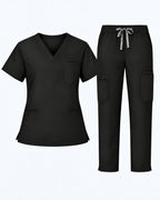 V-Neck Straight Leg Scrub Set