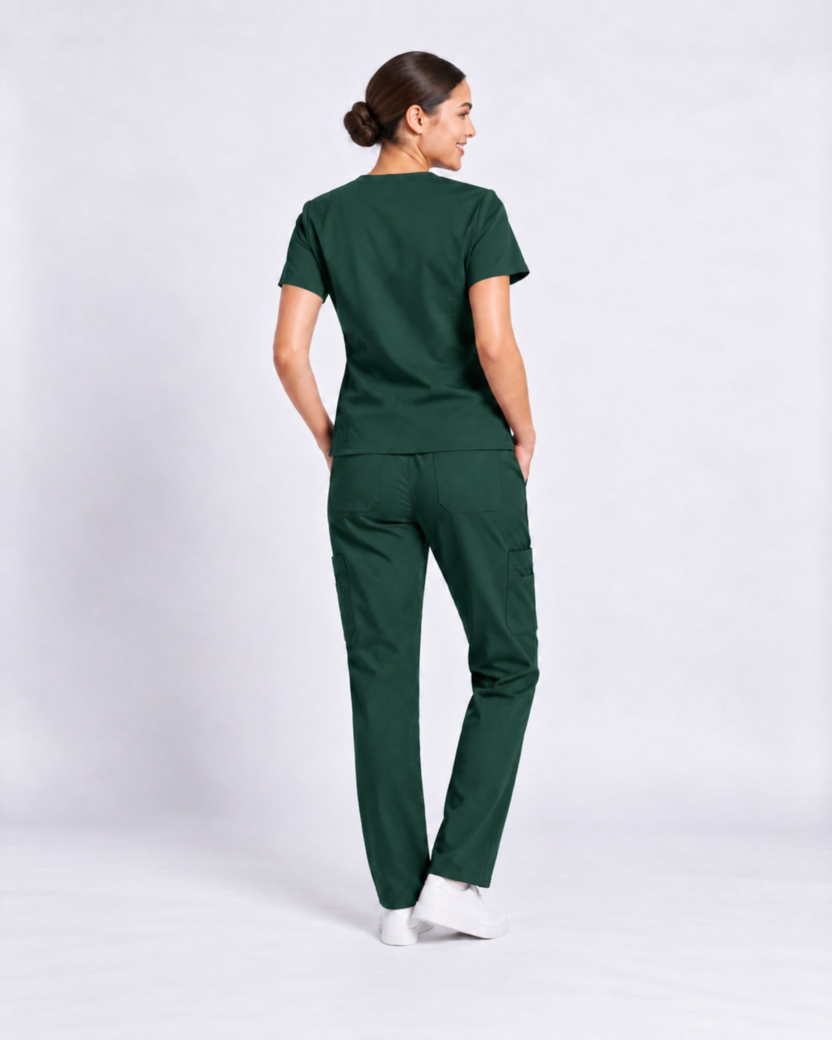 V-Neck Straight Leg Scrub Set