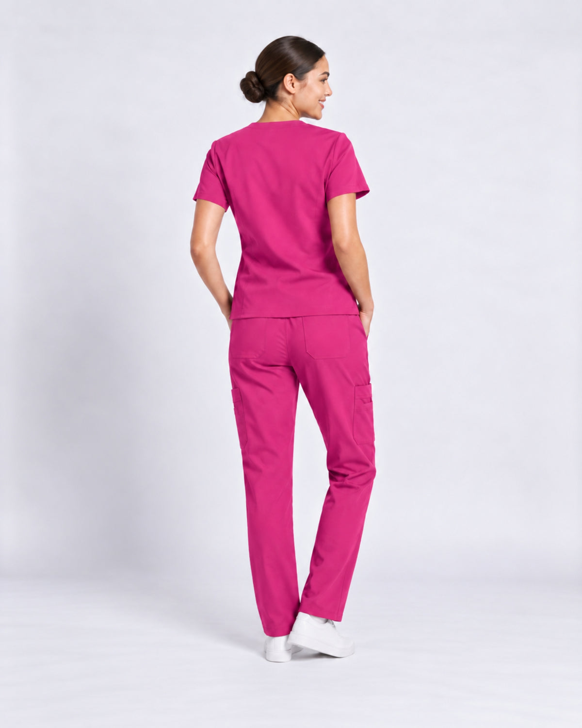 V-Neck Straight Leg Scrub Set