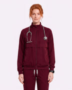 Women's Scrub Jacket – CloudFlex™ Stretch, Zip Front & Zippered Pockets