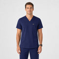 Men's VantaFlex™ Scrub Set Classic V-Neck Top + Straight-Leg Pant - Long Shift Scrubs