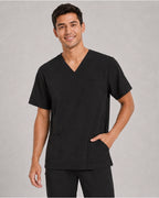 Men's V-Neck Scrubs Set – Stretch Jogger Pant, 8 Pockets, Yoga Waistband | Regular & Tall