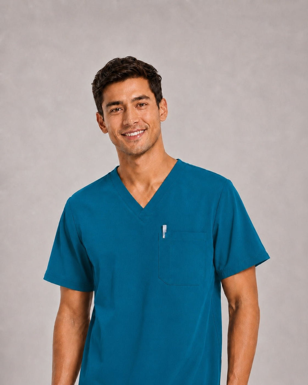 Men's V-Neck Scrubs Set – Stretch Jogger Pant, 8 Pockets, Yoga Waistband | Regular & Tall - LSScrubs