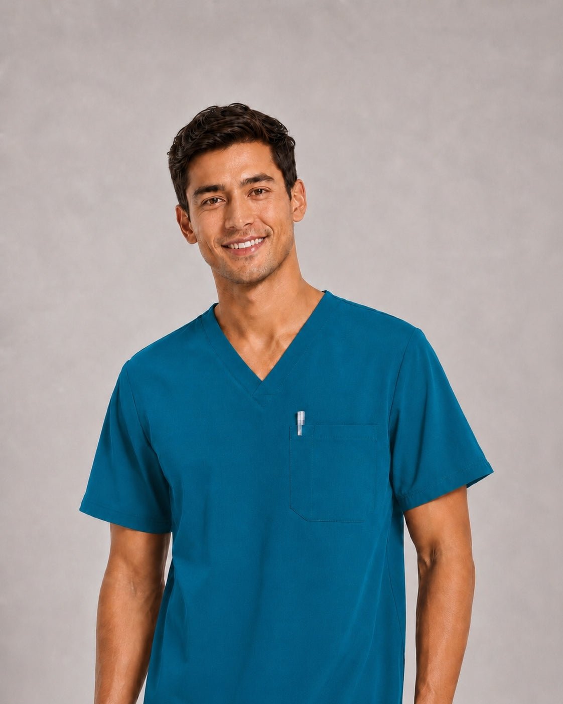 Men's V-Neck Scrubs Set – Stretch Jogger Pant, 8 Pockets, Yoga Waistband | Regular & Tall - LSScrubs