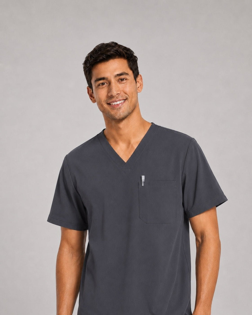 Men's V-Neck Scrubs Set – Stretch Jogger Pant, 8 Pockets, Yoga Waistband | Regular & Tall - LSScrubs