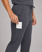 Men's V-Neck Scrubs Set – Stretch Jogger Pant, 8 Pockets, Yoga Waistband | Regular & Tall - LSScrubs