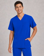 Men's V-Neck Scrubs Set – Stretch Jogger Pant, 8 Pockets, Yoga Waistband | Regular & Tall - LSScrubs