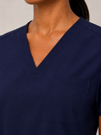 Women's Scrubs Set - V-Neck Top & Cargo Pants with 12 Pockets