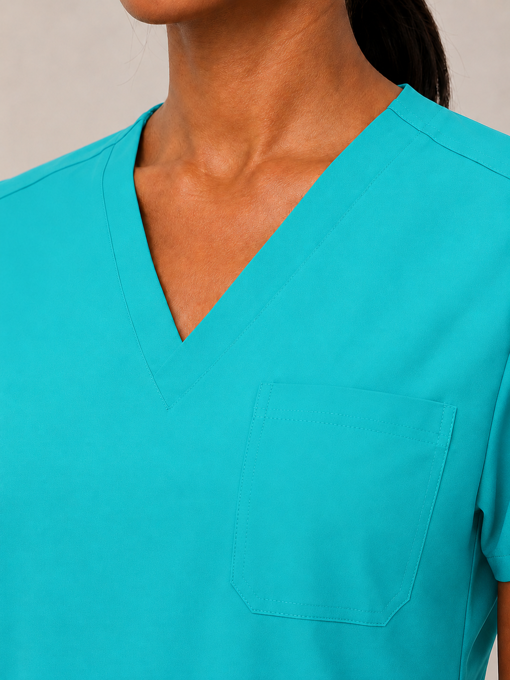 Women's Scrubs Set - V-Neck Top & Cargo Pants with 12 Pockets