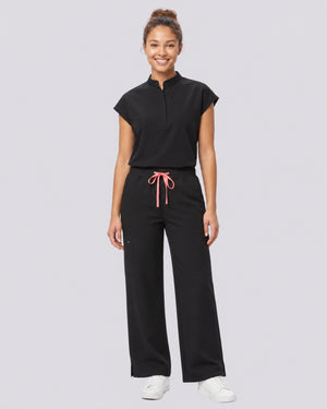 VantaFlex™ Premium High Waisted Wide Leg Scrub Set
