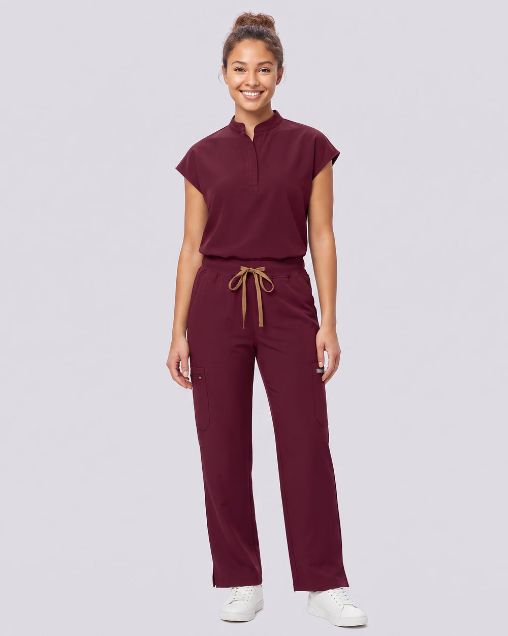 VantaFlex™ Premium High Waisted Wide Leg Scrub Set