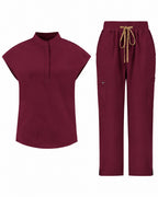 VantaFlex™ Premium High Waisted Wide Leg Scrub Set