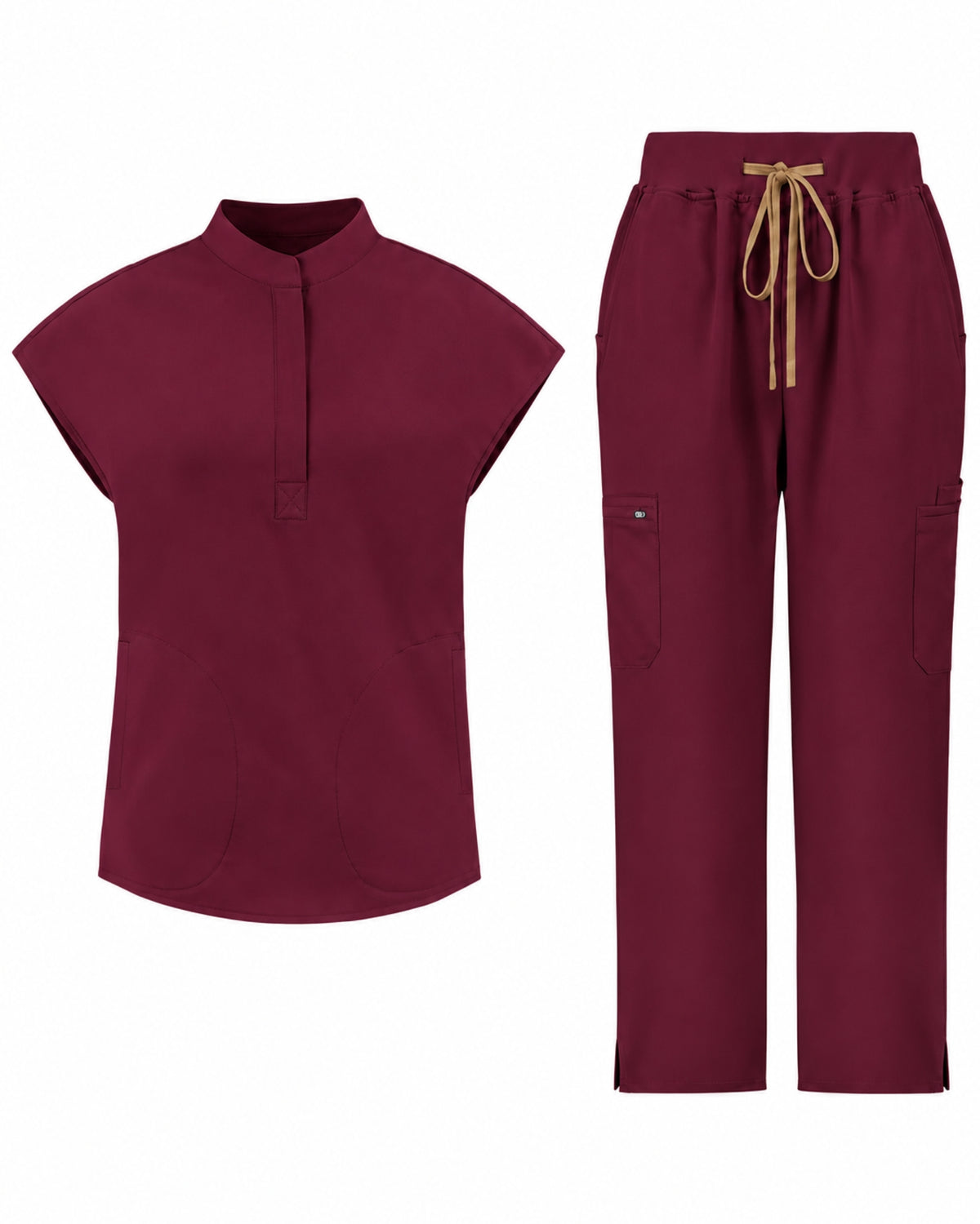 VantaFlex™ Premium High Waisted Wide Leg Scrub Set