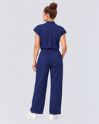 VantaFlex™ Premium High Waisted Wide Leg Scrub Set