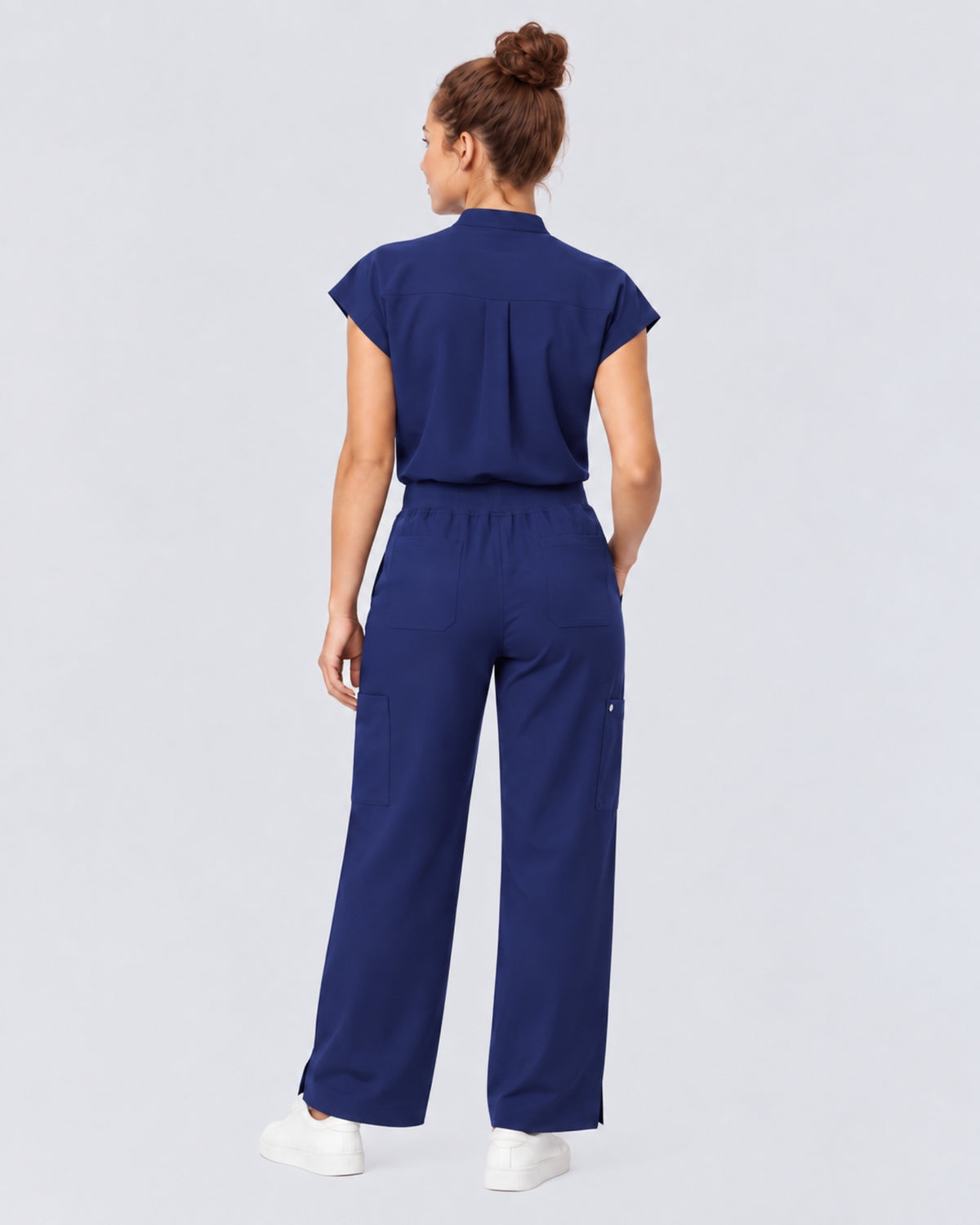VantaFlex™ Premium High Waisted Wide Leg Scrub Set