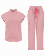 VantaFlex™ Premium High Waisted Wide Leg Scrub Set