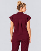 VantaFlex™ Premium Zip Stand-Collar Scrub Top