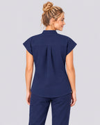 VantaFlex™ Premium Zip Stand-Collar Scrub Top
