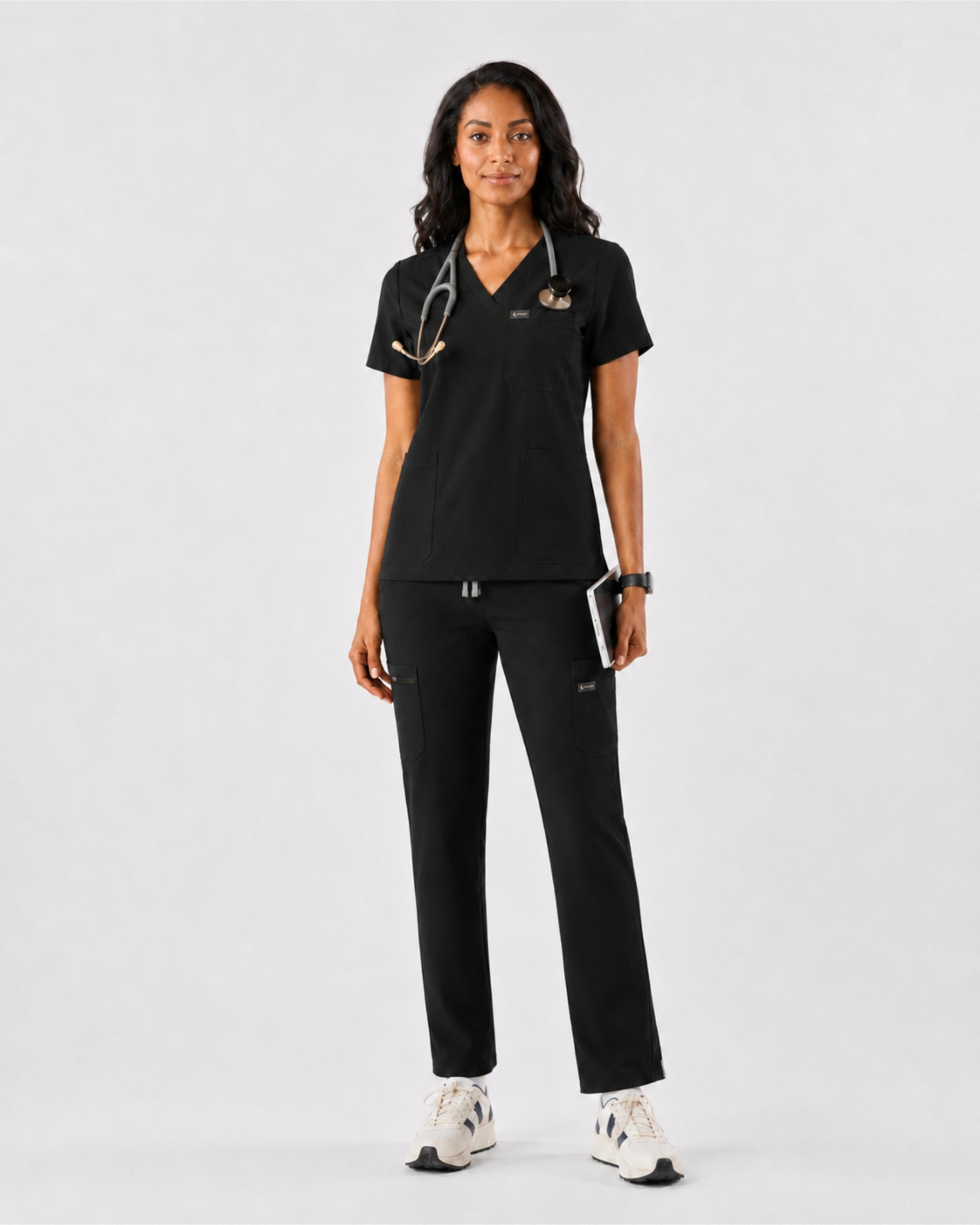Women's Classic V-Neck Scrub Top | VantaFlex™ Premium Stretch