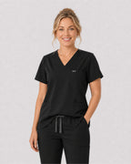 Women's Classic V-Neck Scrub Top | VantaFlex™ Premium Stretch