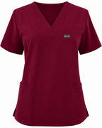 Women's VantaFlex™ Scrub Set Classic V-Neck Top + Straight-Leg Pant - Long Shift Scrubs
