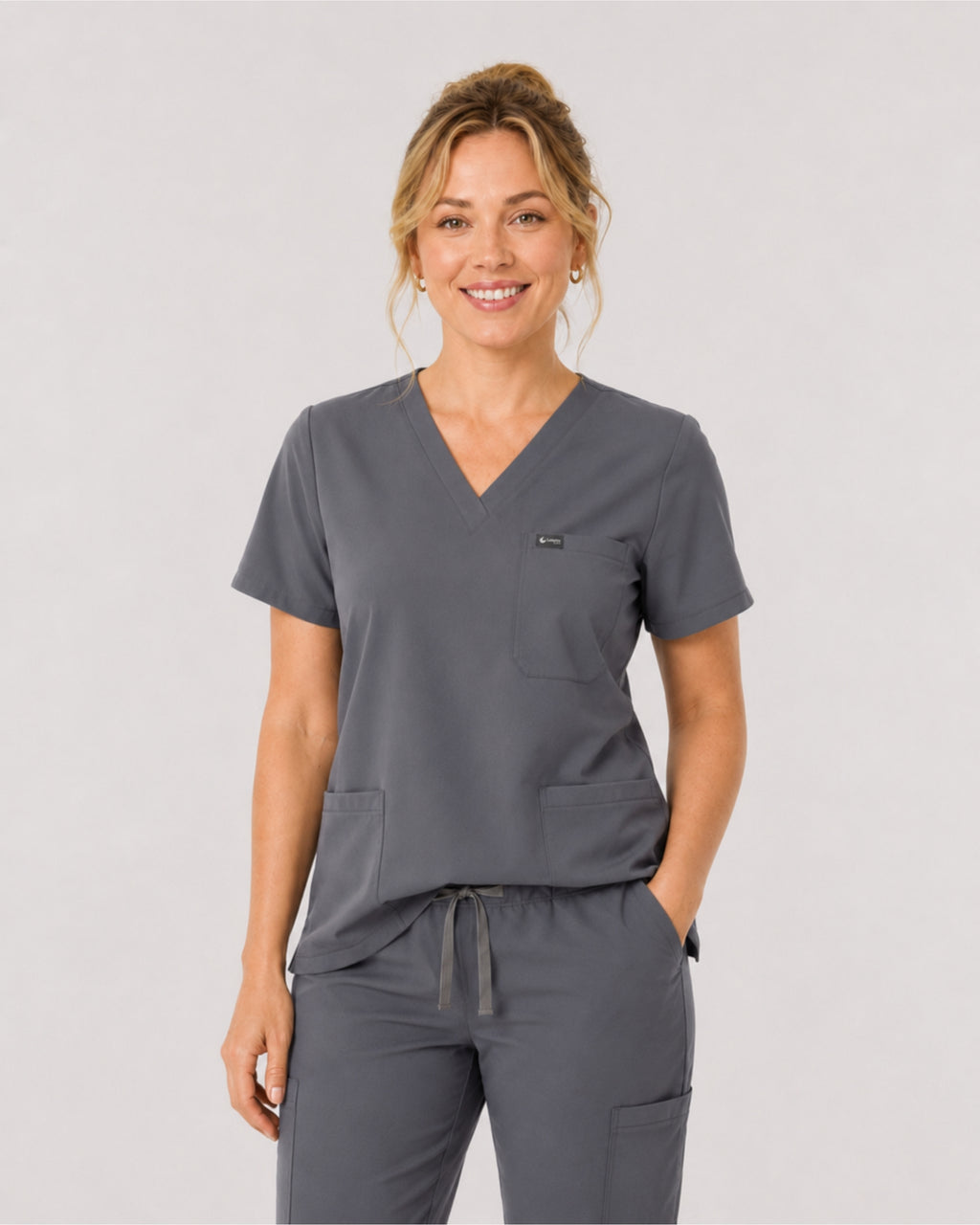 Women's Classic V-Neck Scrub Top | VantaFlex™ Premium Stretch