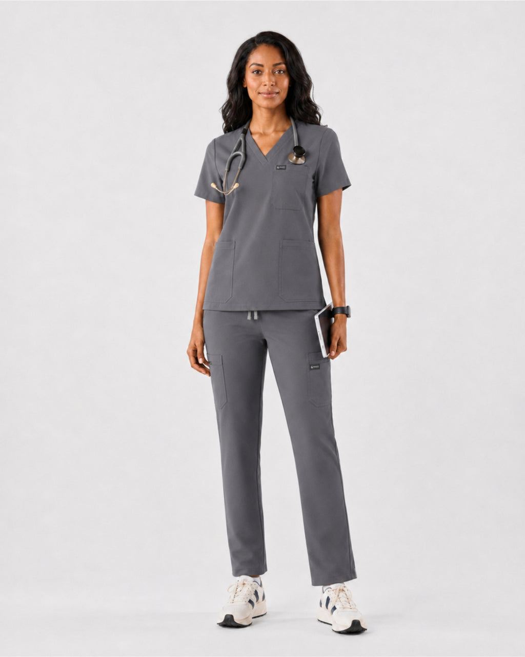 Women's Classic V-Neck Scrub Top | VantaFlex™ Premium Stretch